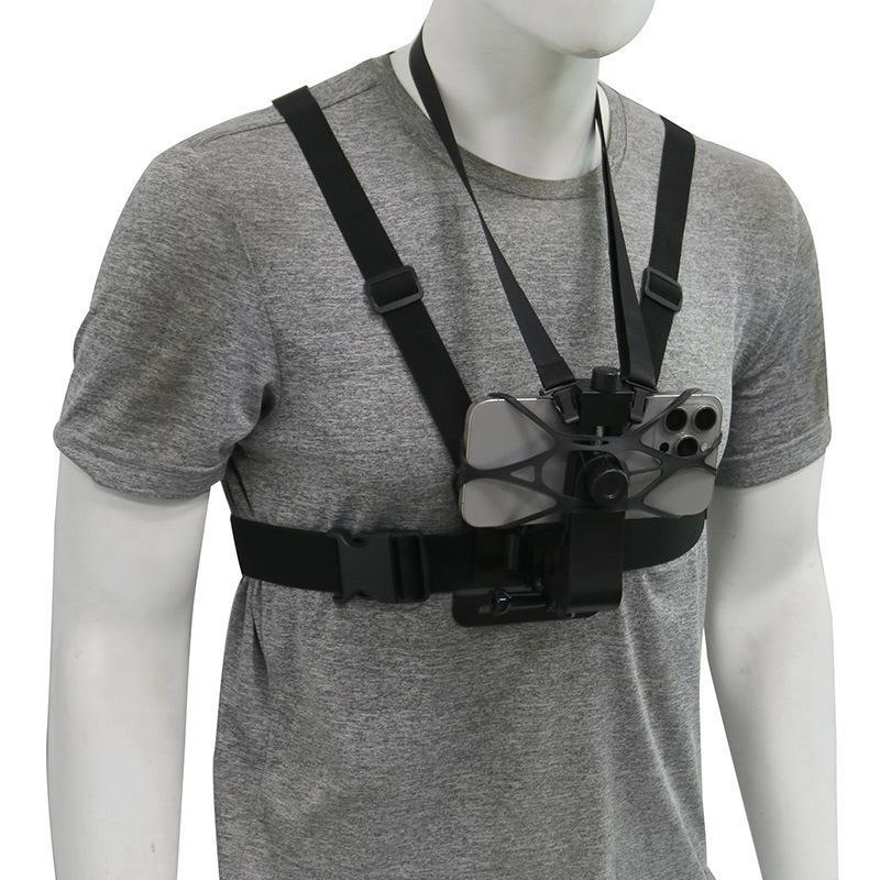 Travel Vlog Accessories - Chest Phone Harness Mount Adjustable Straps
