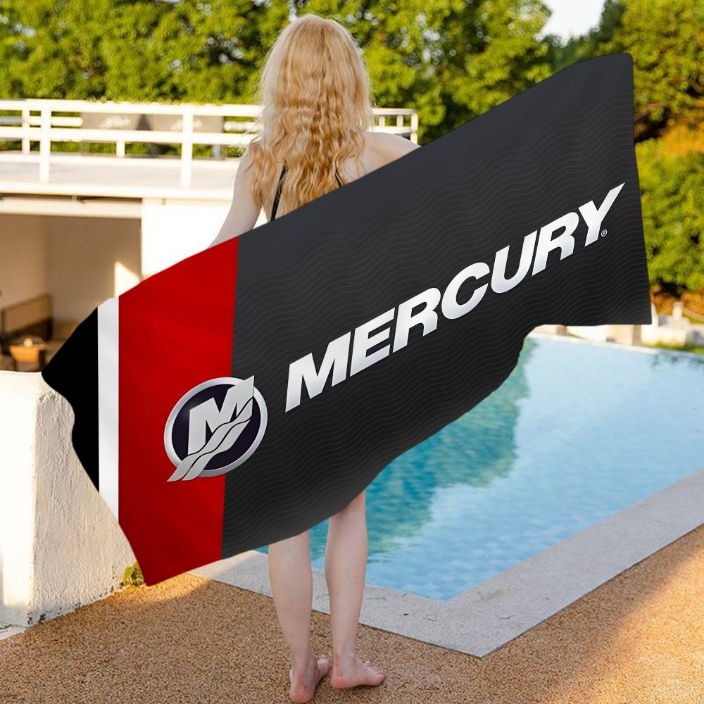 Travel Towel Quick Dry - M-Mercury Racing Big Microfiber Beach Towels