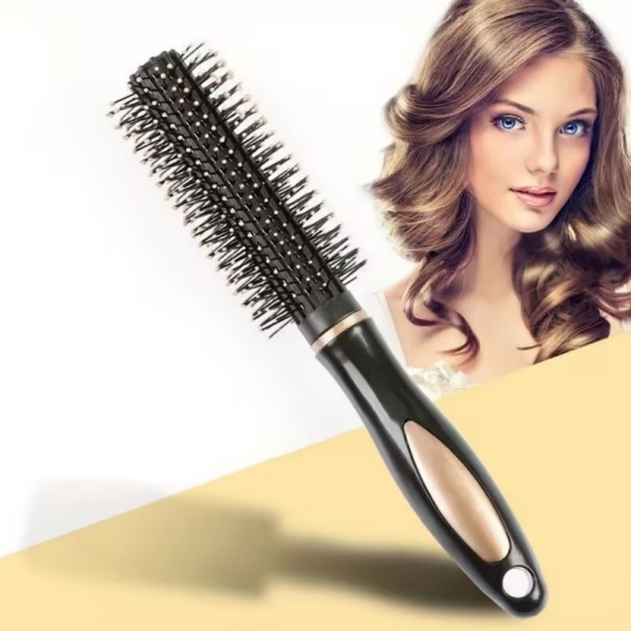 Travel Accessories Gifts For Women - Black Portable Hair Comb Brush Set