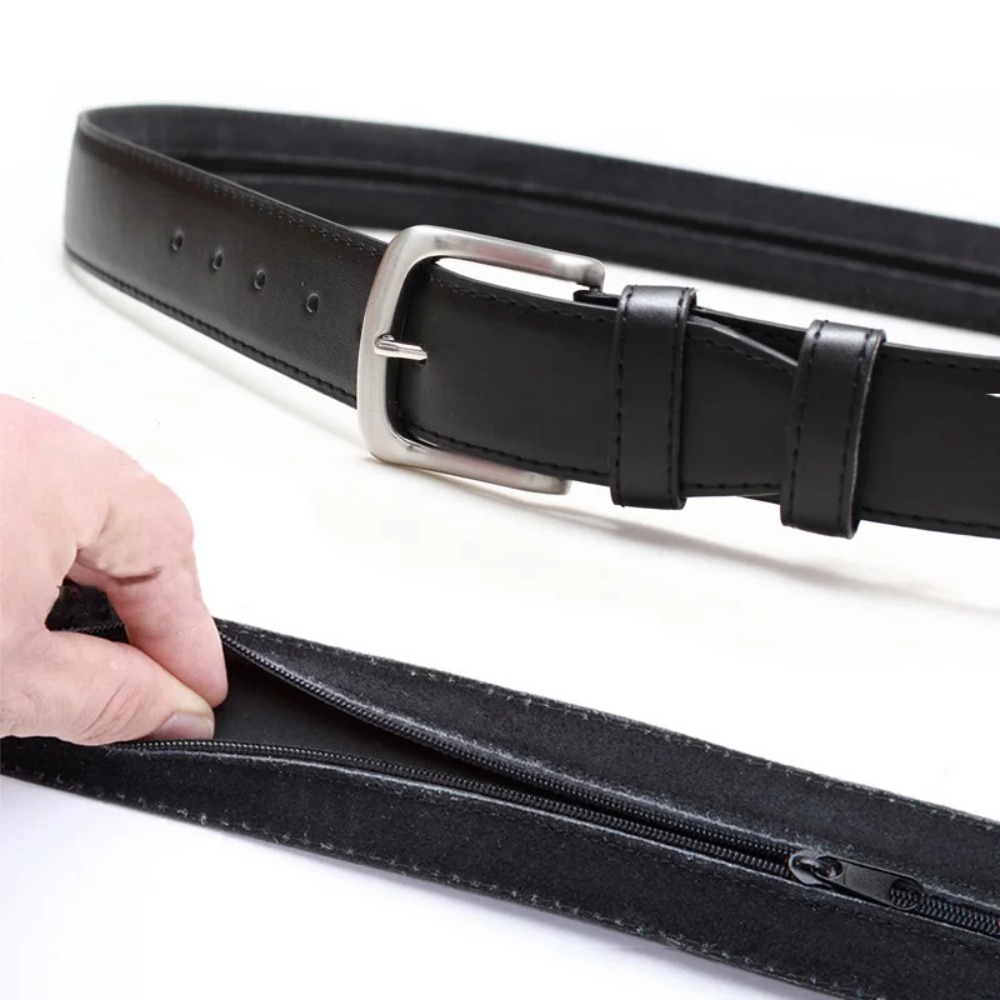 Money Belt Hidden - Security Zipper Hiding Cash Belts Anti