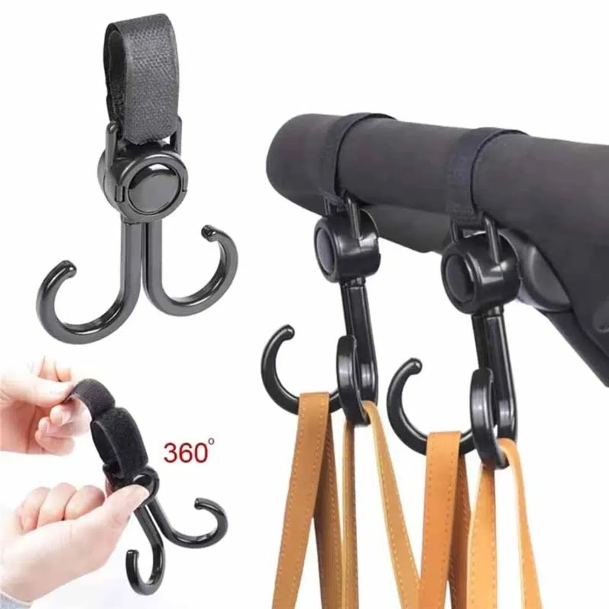 Rotatable Double Hooks Baby St - Travel Accessories Shops 评论和价格