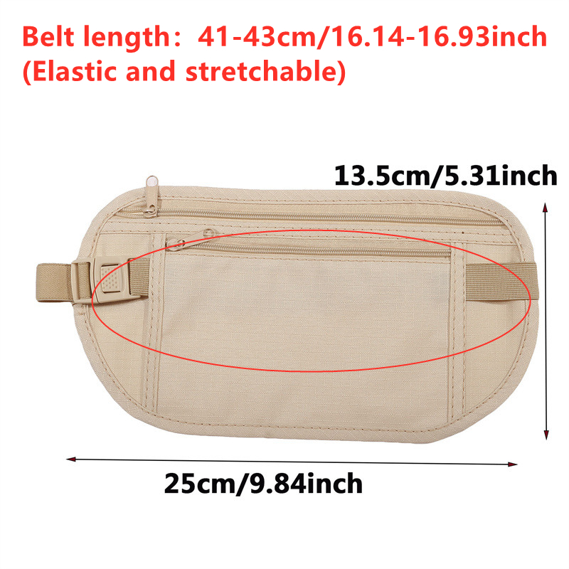 Anti-theft Hidden Waist Bag Sp - Money Belt Hidden 评论和价格