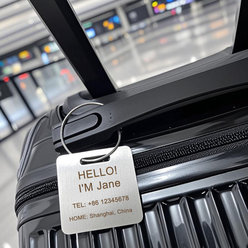 Custom Name Luggage Tag Laser  - Travel Accessories International 评论和价格