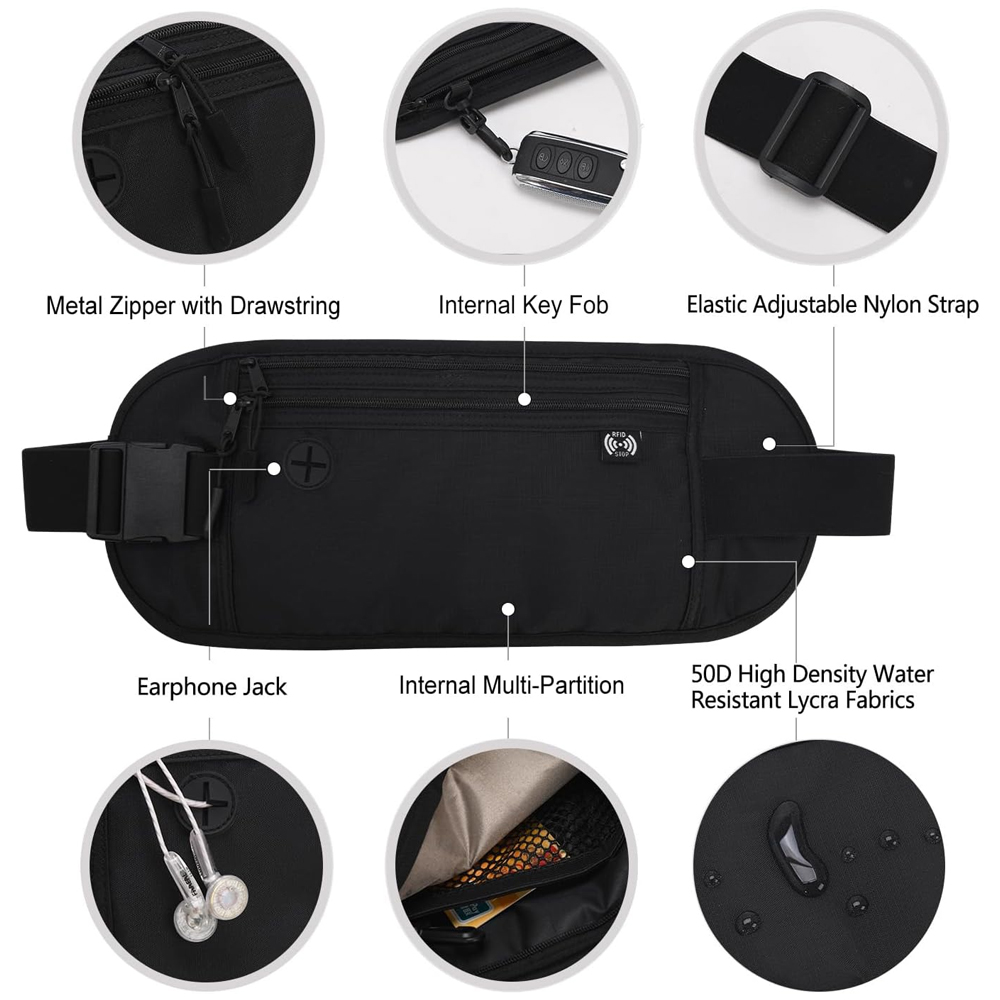 1Pcs Secure Travel Money Belt, - Money Belt Hidden 评论和价格
