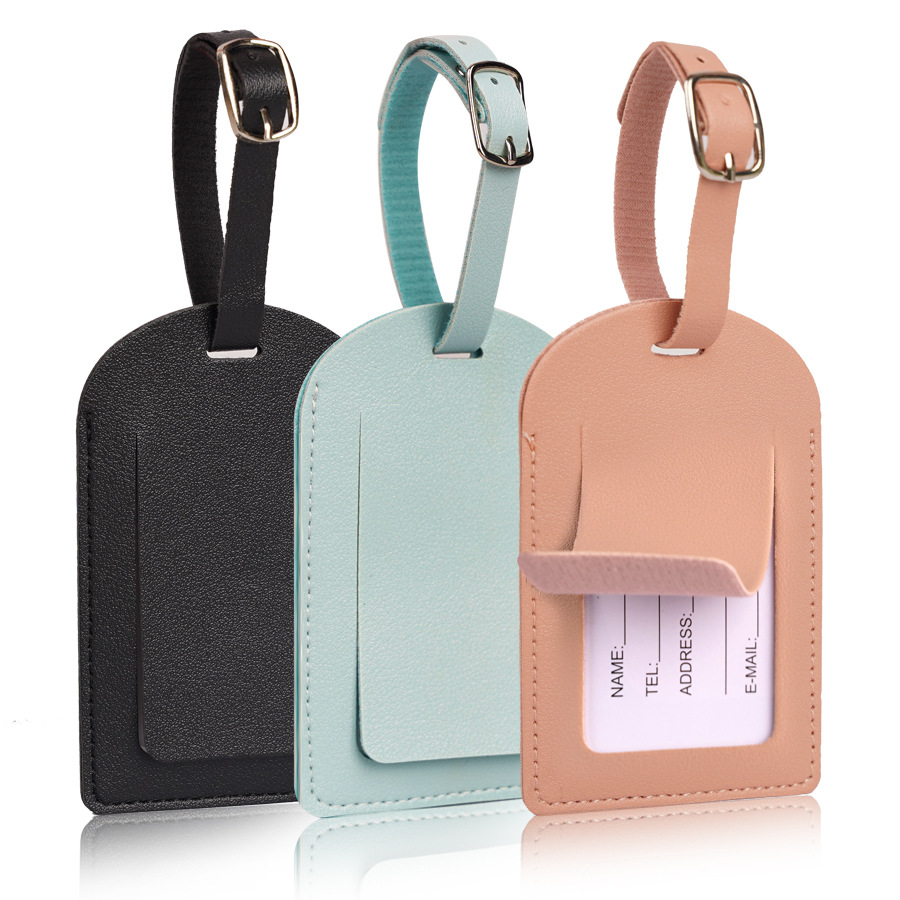 Women Men Luggage Tags PU Leat - Travel Accessories International 评论和价格