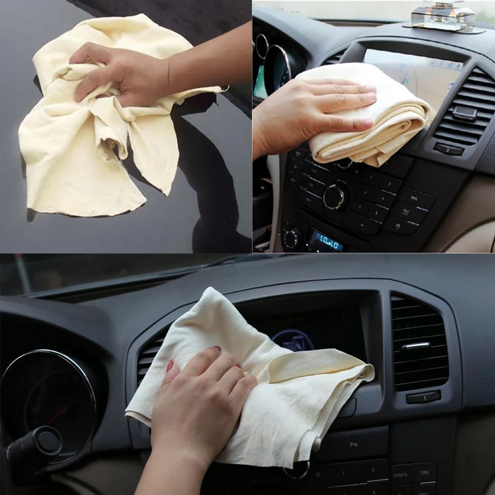 Natural Chamois Car Care Clean - Travel Towel Quick Dry 评论和价格
