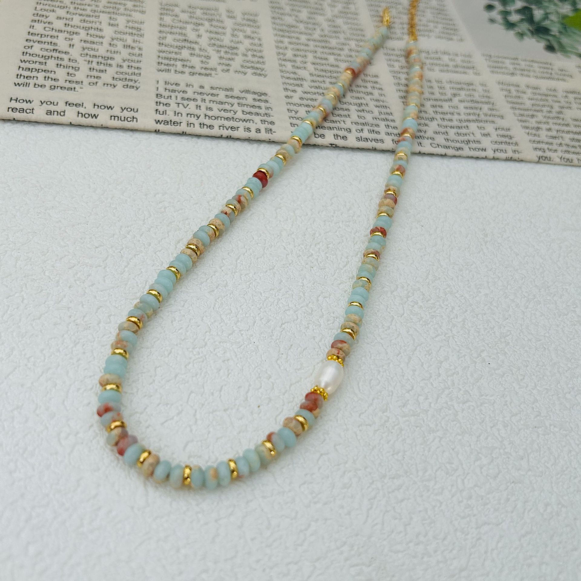 Handmade Natural Stone Bead Ne - Travel Accessories Gifts For Women 评论和价格