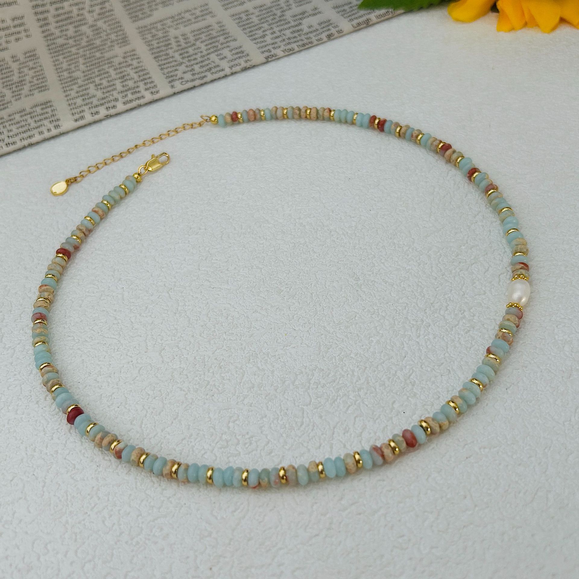 Handmade Natural Stone Bead Ne - Travel Accessories Gifts For Women 评论和价格