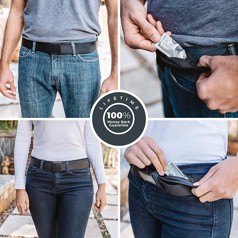 Anti-Theft Travel Waist Bag 12 - Money Belt Hidden 评论和价格