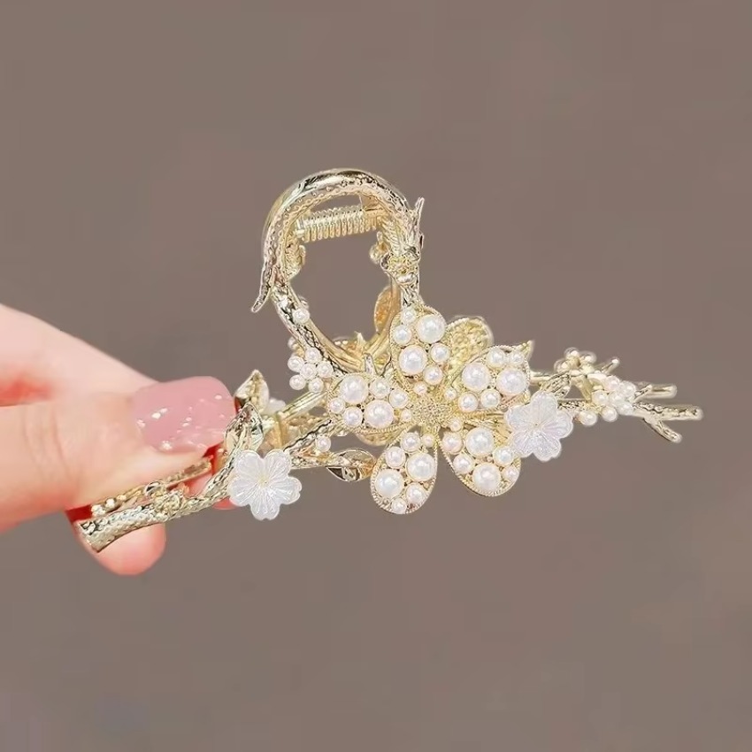 1 Pcs Metal Hair Claw Pearl Ha - Travel Hair Accessories 评论和价格