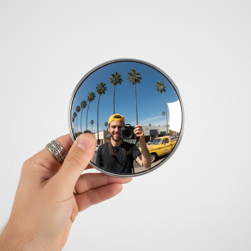 5cm Handheld Selfie Mirror Por - Travel Vlog Accessories 评论和价格