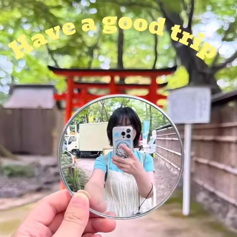 5cm Handheld Selfie Mirror Por - Travel Vlog Accessories 评论和价格