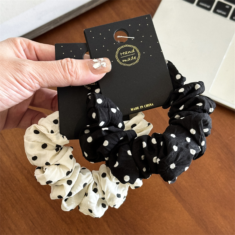 11cm/14cm Dot Cloth Scrunchies - Travel Accessories Gifts For Women 评论和价格