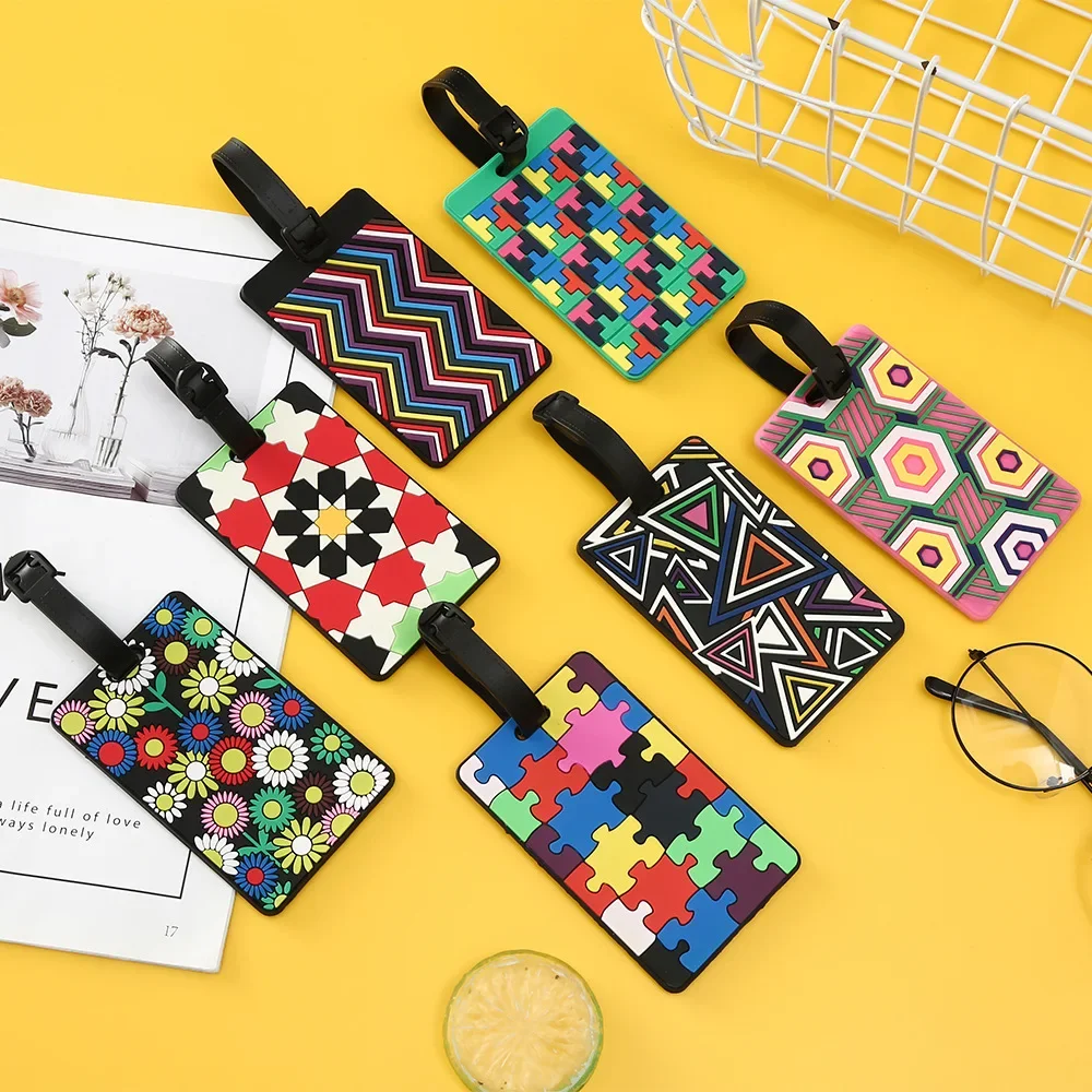 1PCS Geometric Luggage Tags Su - Travel Accessories International 评论和价格