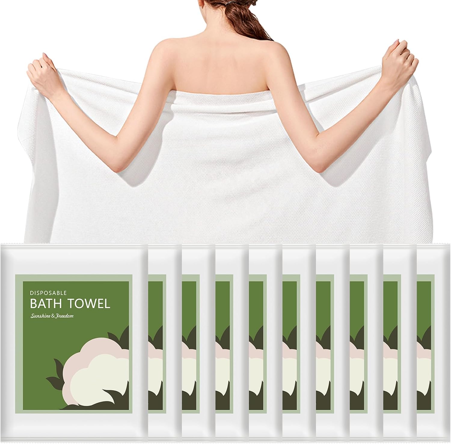 Disposable Bath Towels 10Pcs 5 - Travel Towel Quick Dry 评论和价格