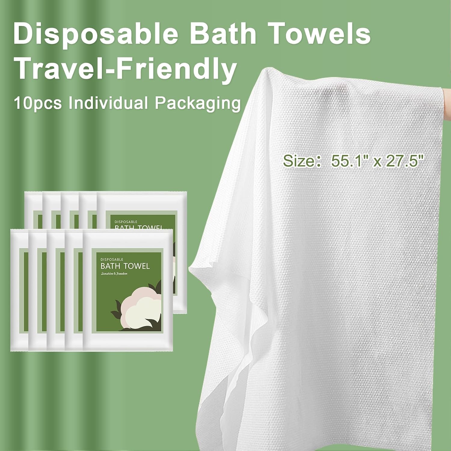 Disposable Bath Towels 10Pcs 5 - Travel Towel Quick Dry 评论和价格