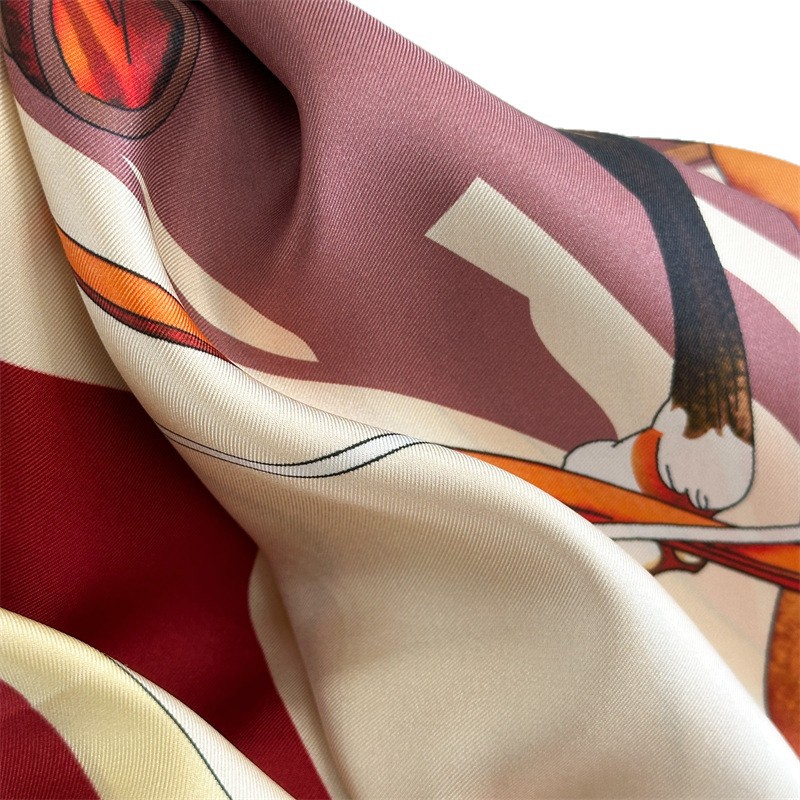 Horse Silk Scarf Luxury Design - Travel Hair Accessories 评论和价格