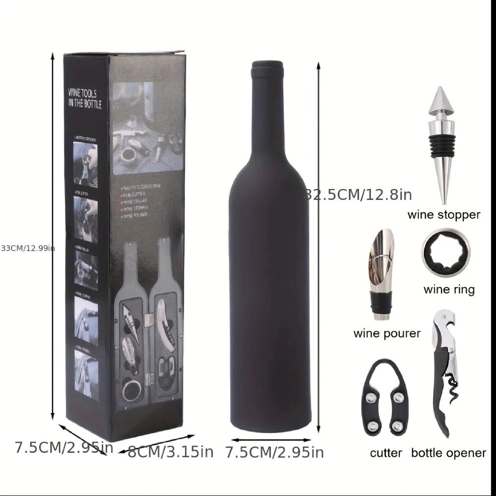 Premium Wine Tool Kit 5-Piece  - Travel Accessories Kit 评论和价格