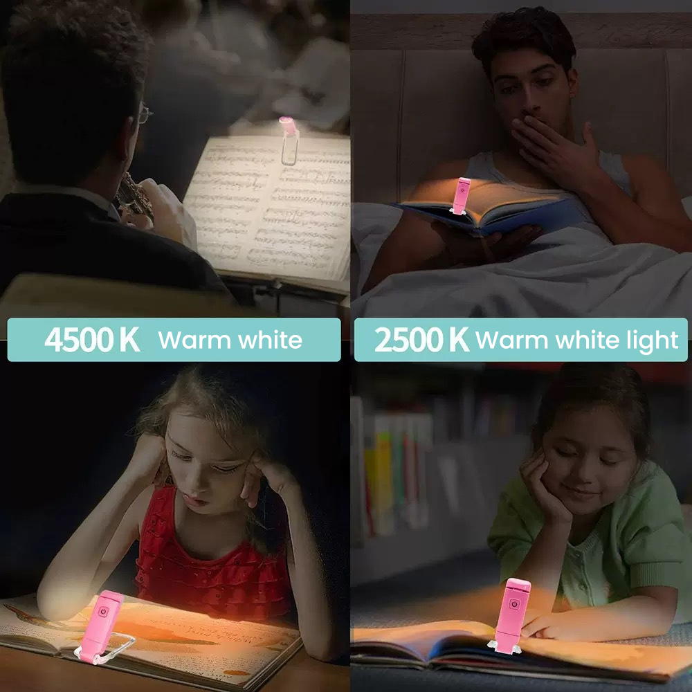 Portable Rechargeable LED Clip - Travel Reading Accessories 评论和价格
