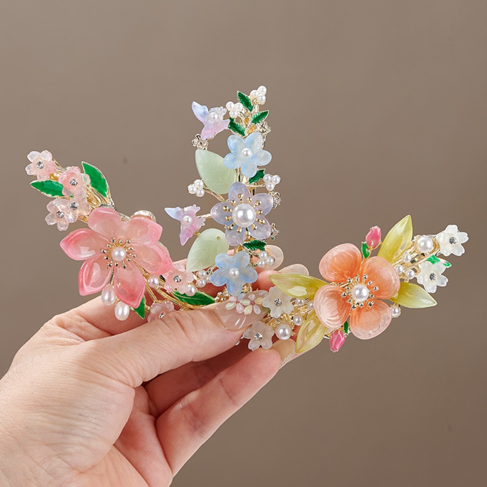 Chinese Style Floral Pearl Spr - Travel Hair Accessories 评论和价格