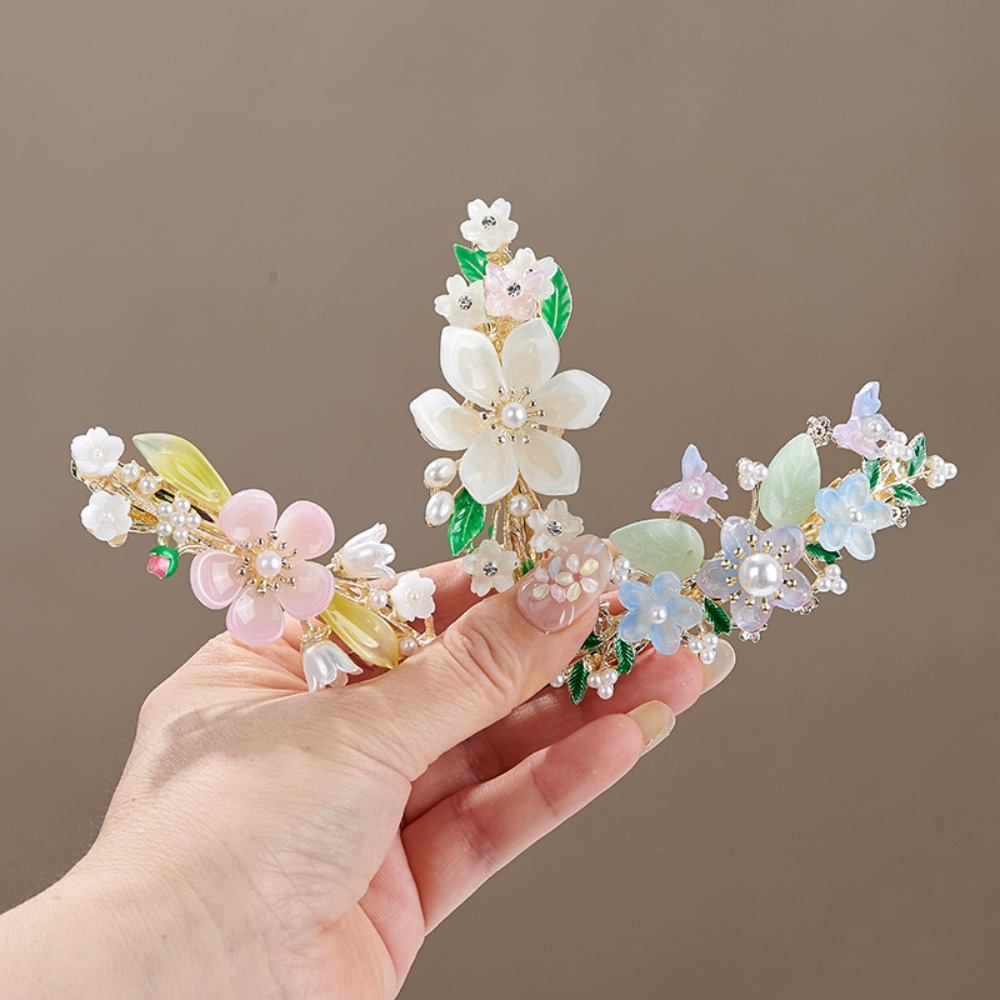 Chinese Style Floral Pearl Spr - Travel Hair Accessories 评论和价格