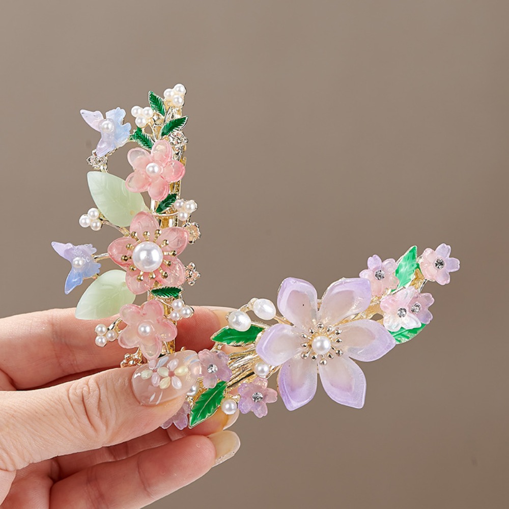 Chinese Style Floral Pearl Spr - Travel Hair Accessories 评论和价格
