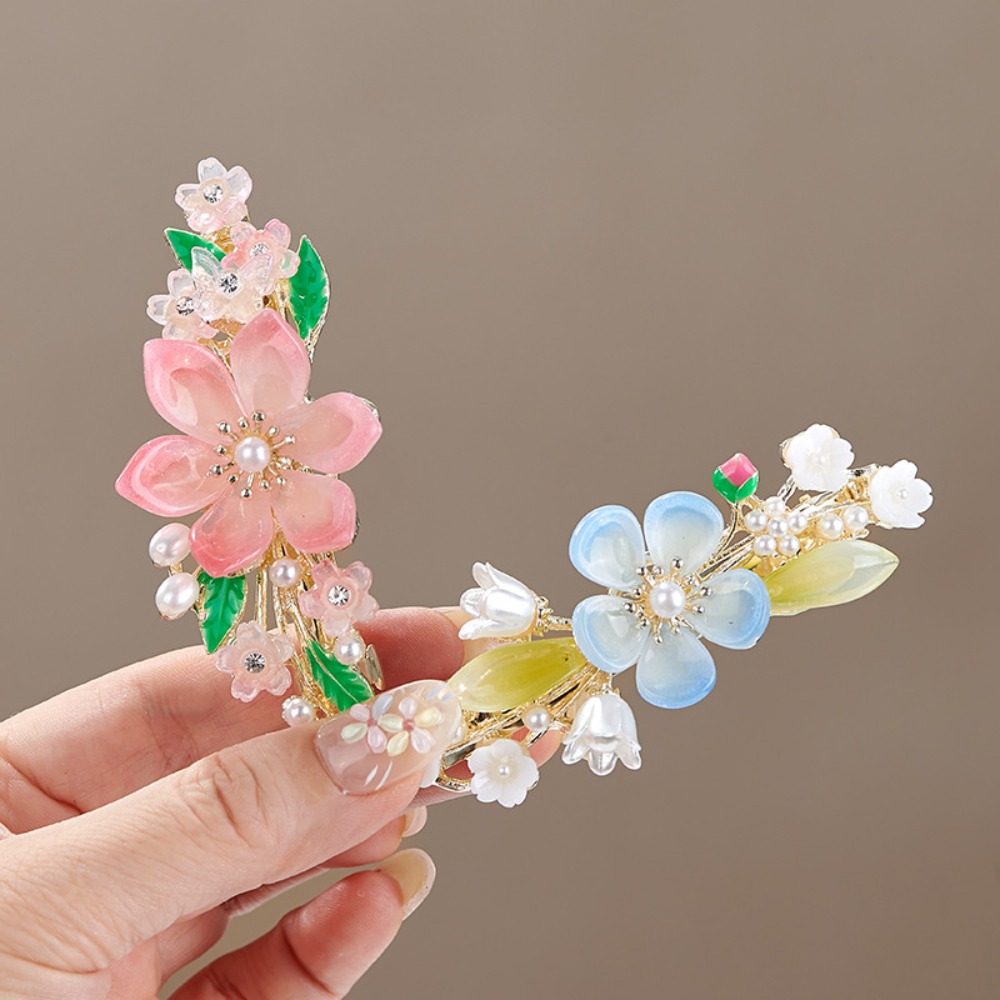 Chinese Style Floral Pearl Spr - Travel Hair Accessories 评论和价格