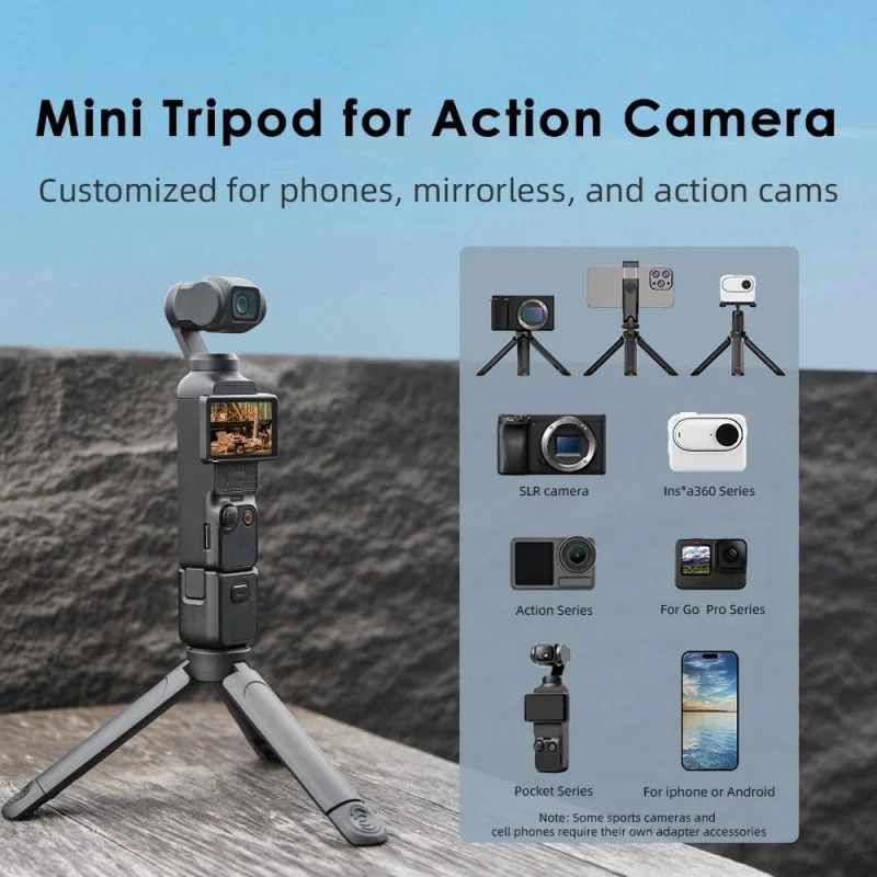 Foldable Mini Tripod for DJI O - Travel Vlog Accessories 评论和价格