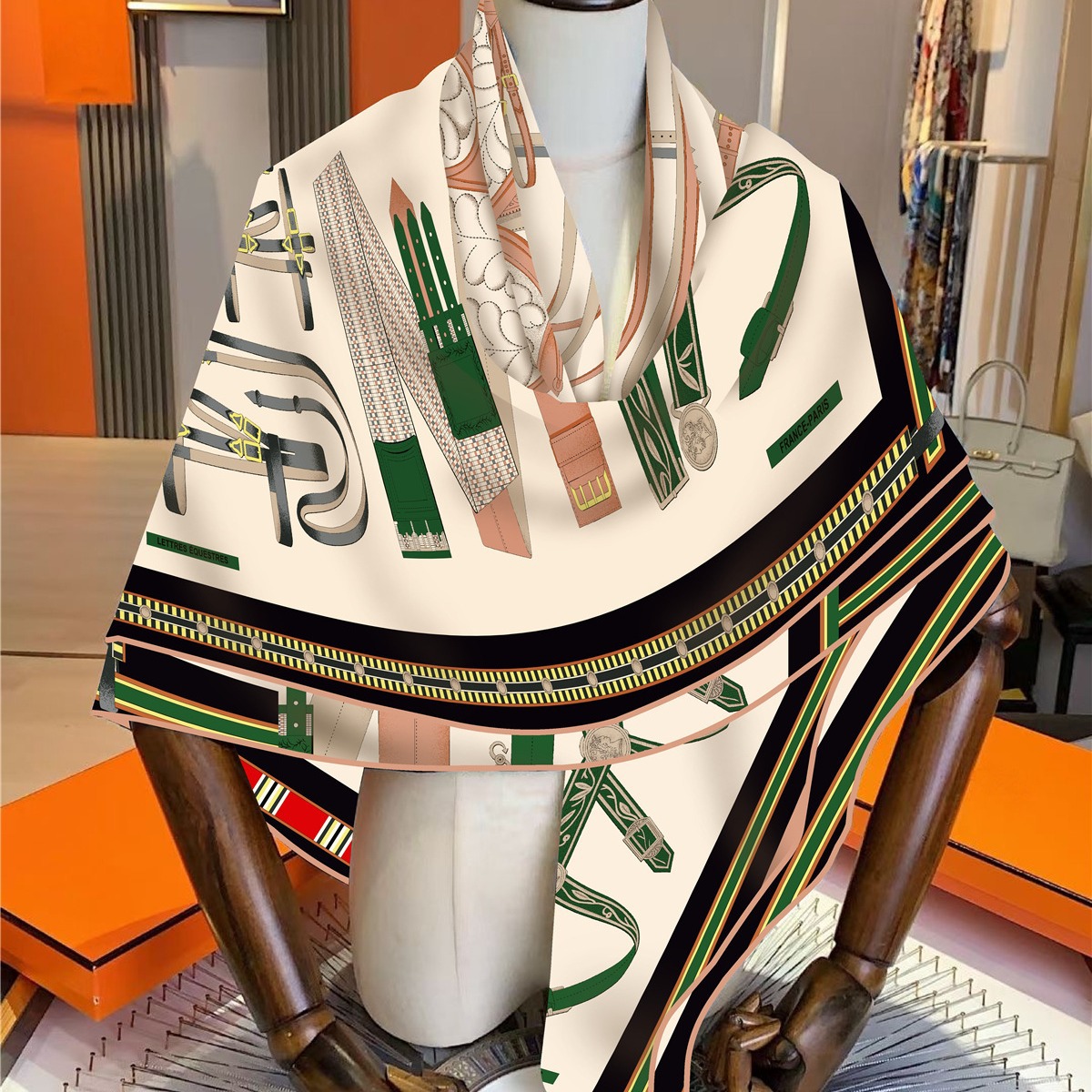 Faux Silk Wool Warm Scarf Wome - Travel Accessories Gifts For Women 评论和价格