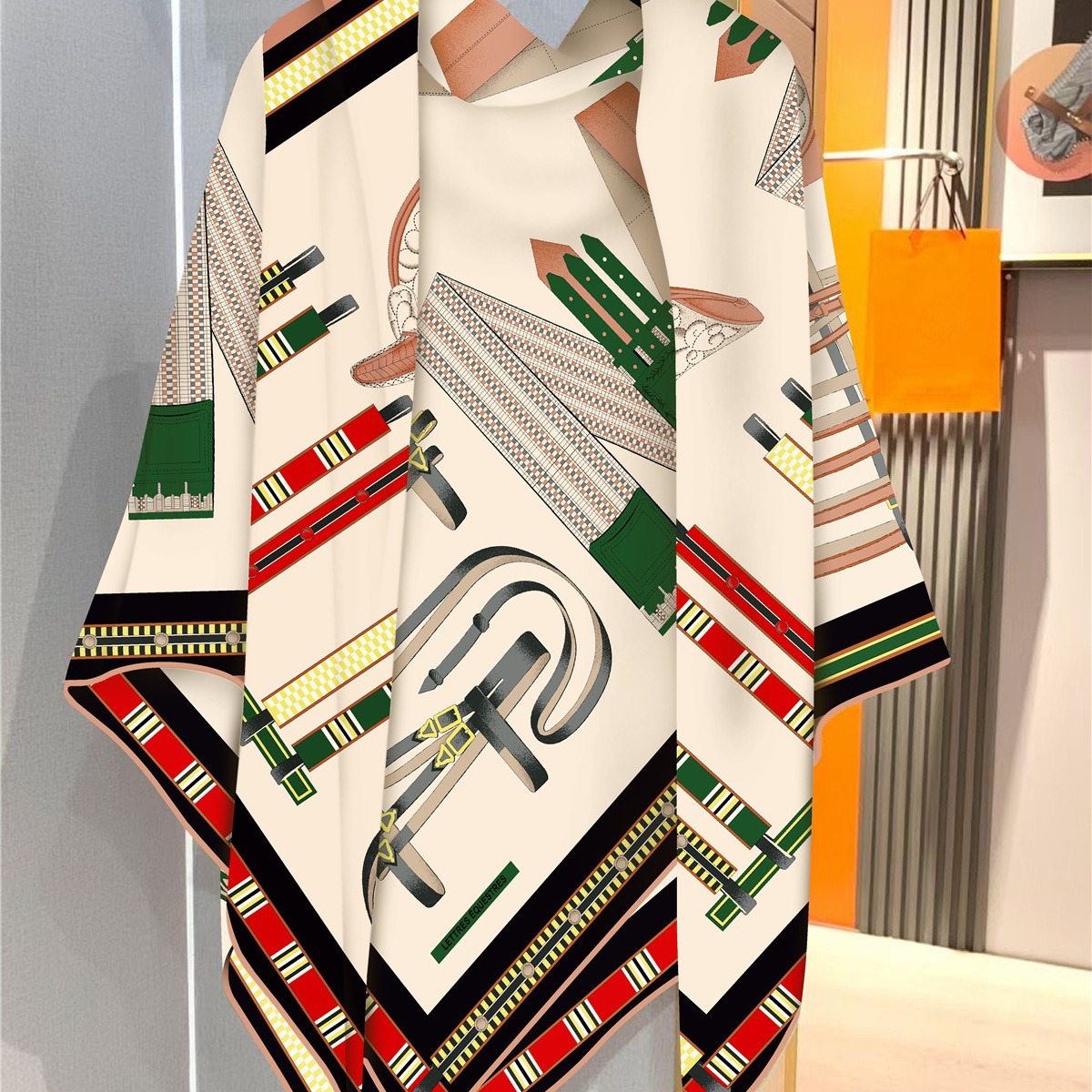 Faux Silk Wool Warm Scarf Wome - Travel Accessories Gifts For Women 评论和价格