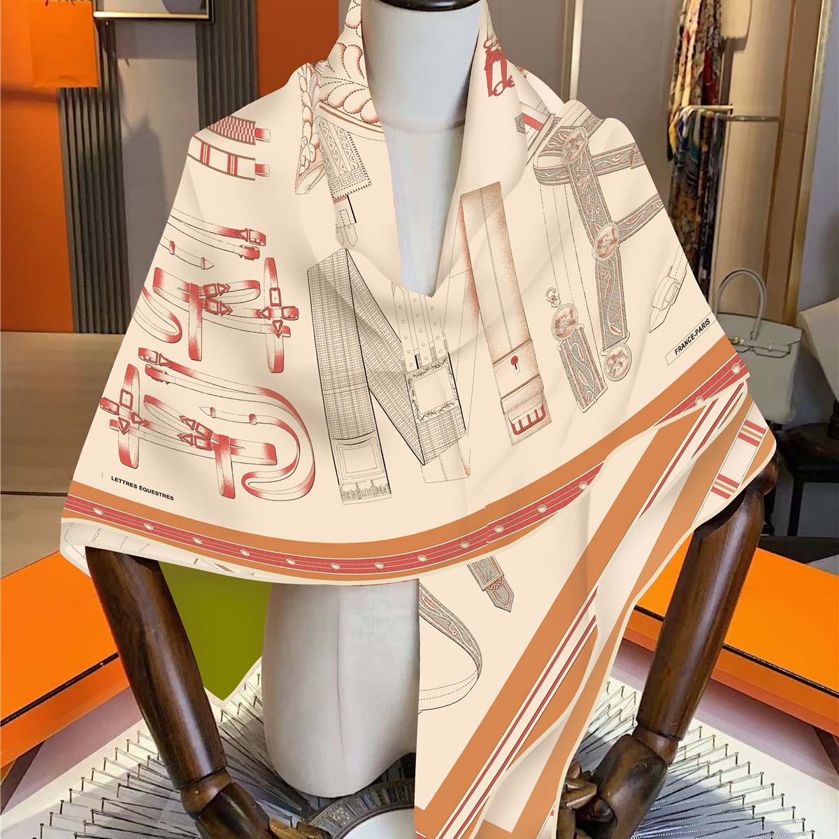 Faux Silk Wool Warm Scarf Wome - Travel Accessories Gifts For Women 评论和价格