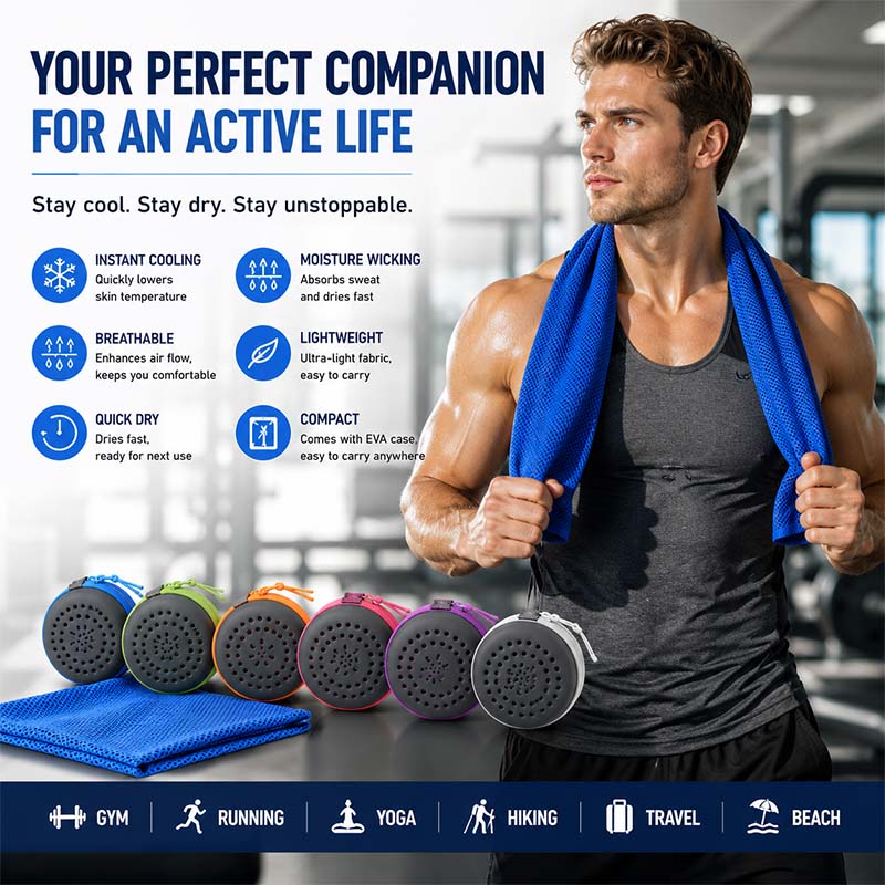 Instant Cooling Towel with EVA - Travel Towel Quick Dry 评论和价格