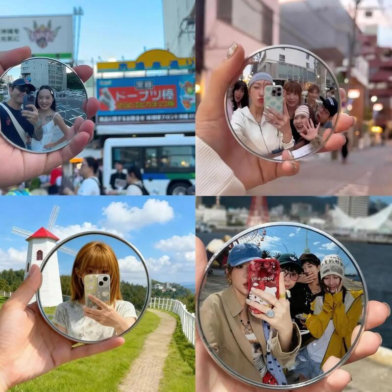 Handheld Selfie Mirror Portabl - Travel Vlog Accessories 评论和价格
