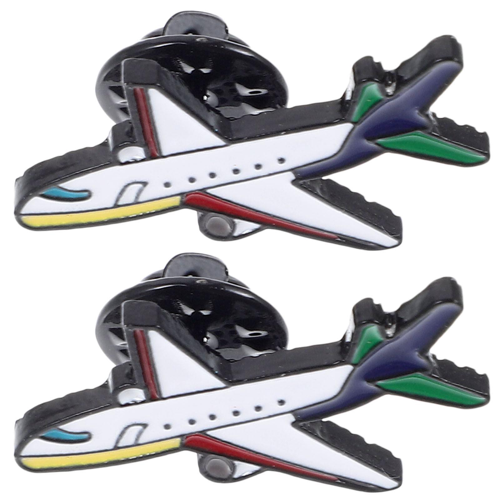 2Pcs Airplane Brooch Set Carto - Travel Accessories Gift Ideas 评论和价格