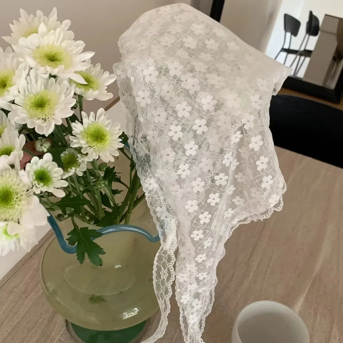 Elegant Lace Neck Scarf for Wo - Travel Accessories Shops 评论和价格
