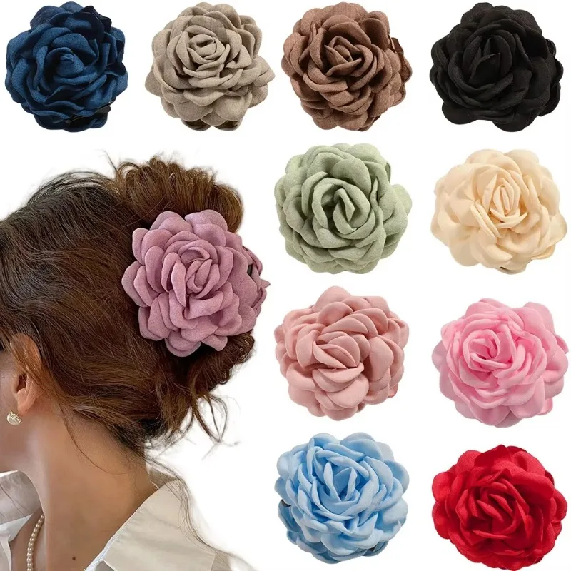 French Fabric Rose Flower Hair - Travel Hair Accessories 评论和价格