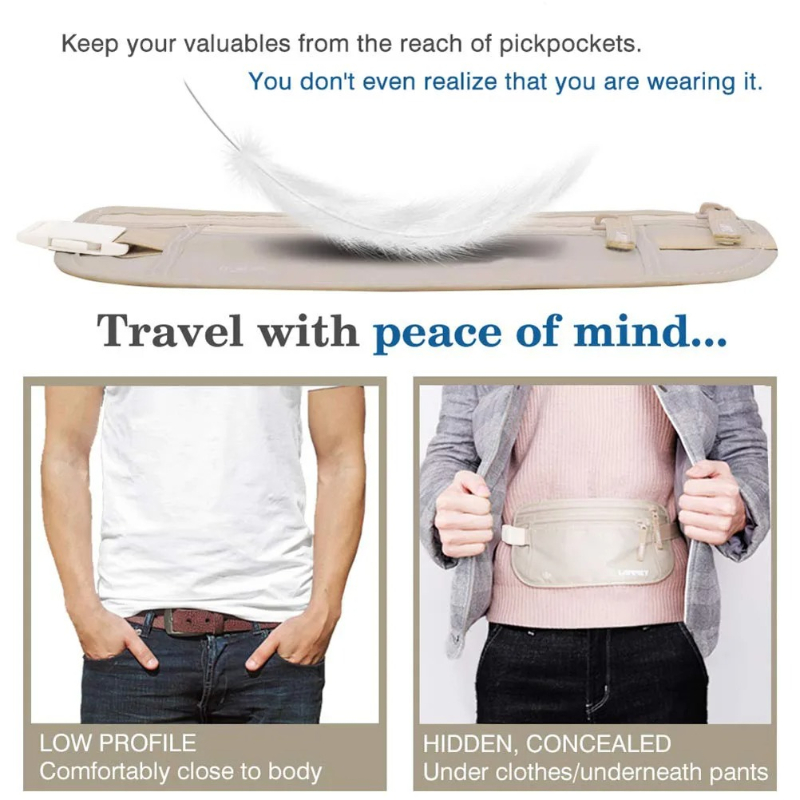 Invisible Travel Waist Packs P - Money Belt Hidden 评论和价格
