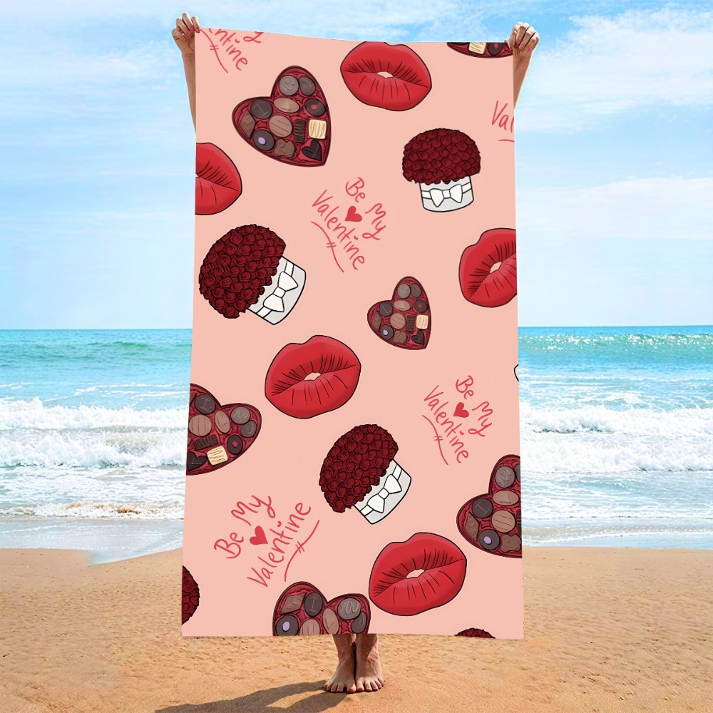 Heart Symbol Bath Towel 27x55i - Travel Towel Quick Dry 评论和价格