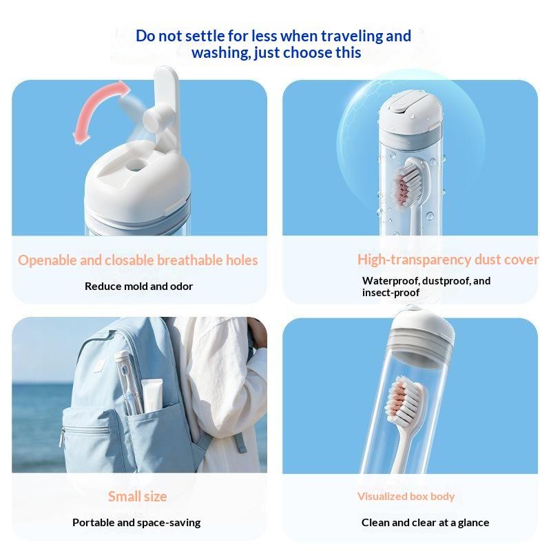 Portable Toothbrush Holder Box - Travel Accessories Kit 评论和价格