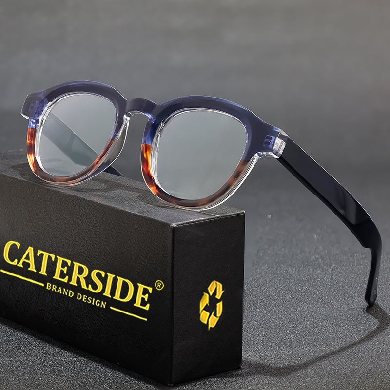 CATERSIDE Round Glasses Frame  - Travel Reading Accessories 评论和价格