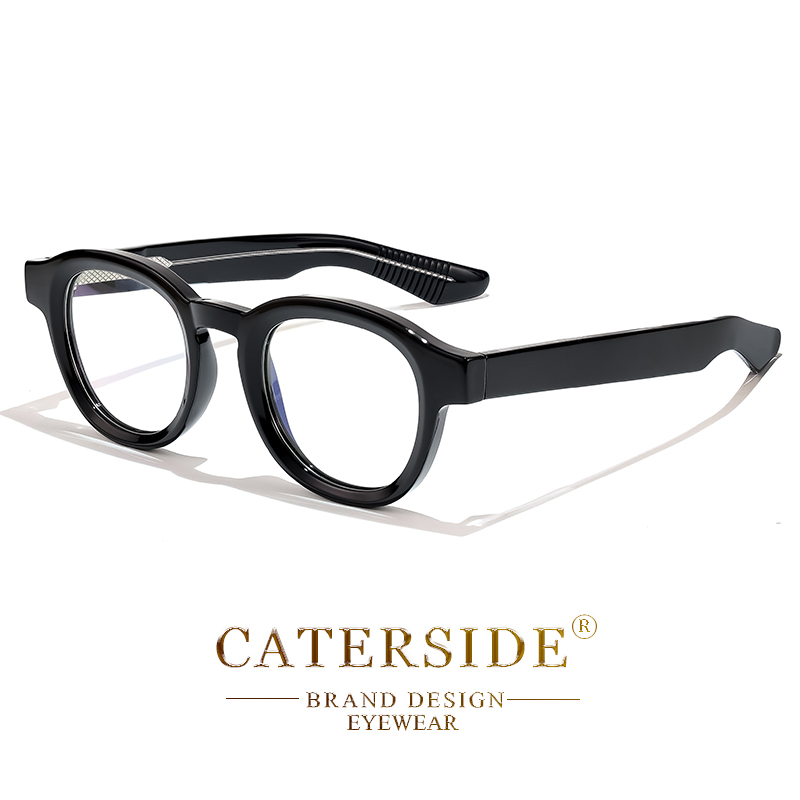 CATERSIDE Round Glasses Frame  - Travel Reading Accessories 评论和价格
