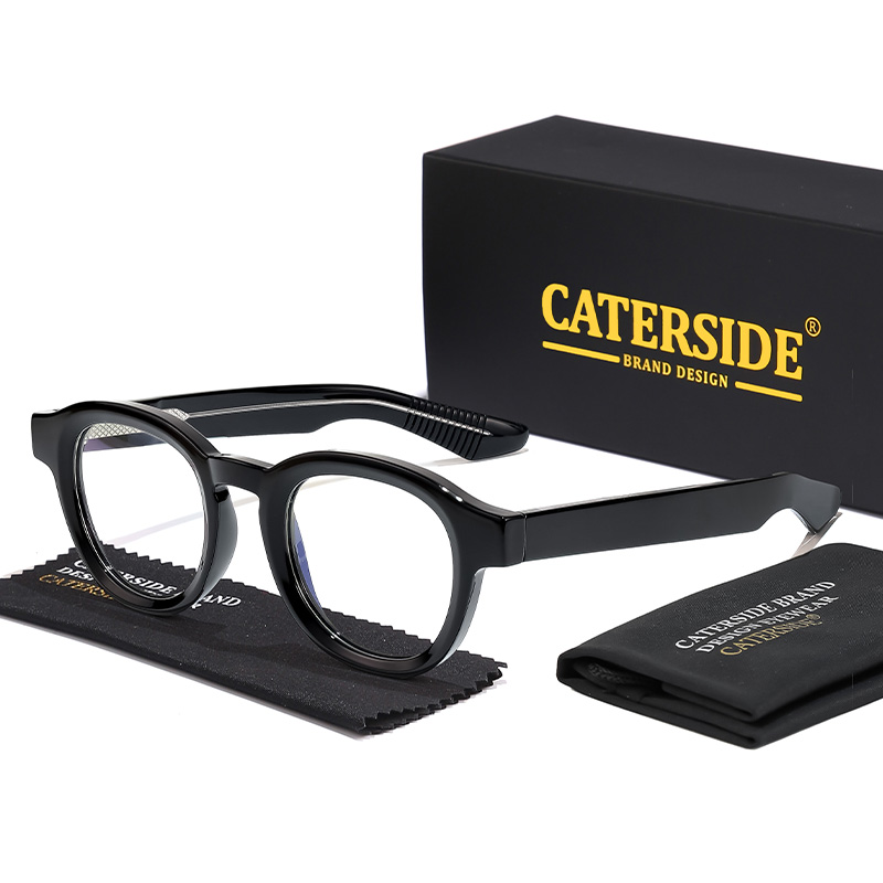 CATERSIDE Round Glasses Frame  - Travel Reading Accessories 评论和价格